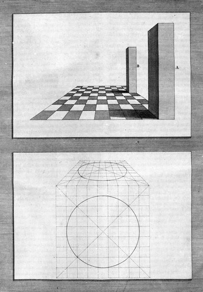 Treatise on Architecture, Perspective, and Geometry: Board Taken from "De Architectura Libri Decem" by Leon Battista Alberti (1404-1472), Architect, Mathematician, Italian Poet of the Renaissance, London by Leon Battista Alberti