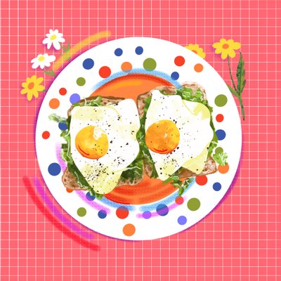 Bloomy Morning Bites, 2025 by Leona Tsiara