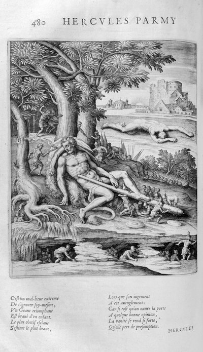 According to Greek mythology, Pygmies once encountered Heracles by Leonard Gaultier