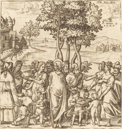Christ Blesses the Children by Leonard Gaultier