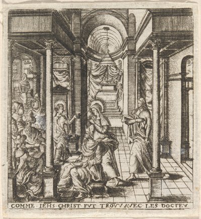 Mary and Joseph Find the Boy Jesus in the Temple with the Doctors by Leonard Gaultier