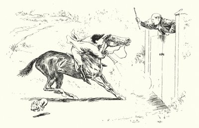 A Man Went a Hunting at Reigate, and Wished to Leap Over a High Gate by Leonard Leslie Brooke