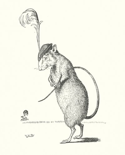 And the Rat, Wore a Feather in his Hat by Leonard Leslie Brooke