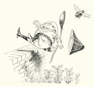 Humpty Dumpty sate on a wall by Leonard Leslie Brooke