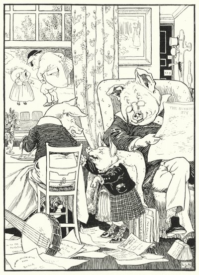 The five pigs by Leonard Leslie Brooke