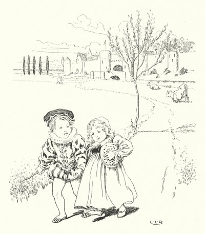 To market, to market, to buy a plum bun (engraving) by Leonard Leslie Brooke