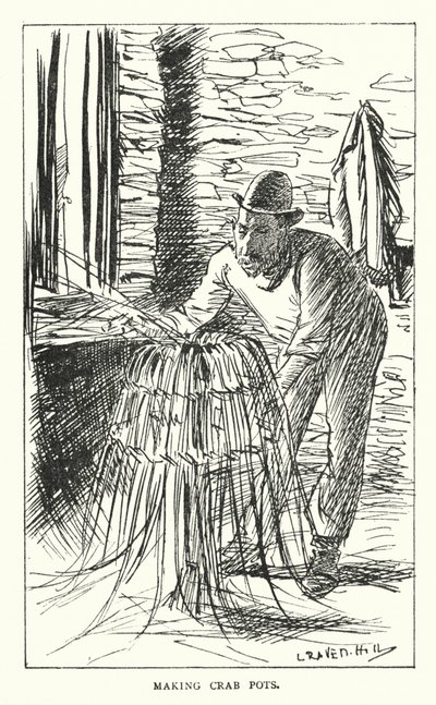 Making Crab Pots by Leonard Raven Hill