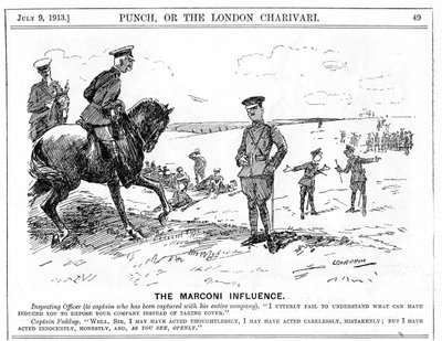 Marconi Shares Scandal, 1913 by Leonard Raven Hill