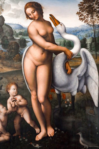 Leda and the Swan by Leonardo da (after) Vinci
