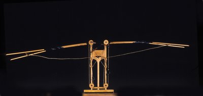 Machine for flying with wing wings. Model from the drawing of Leonardo da Vinci. Museum of Science and Technology, Milan. by Leonardo da (after) Vinci