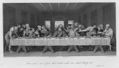 The Last Supper, Mark XIV by Leonardo da (after) Vinci