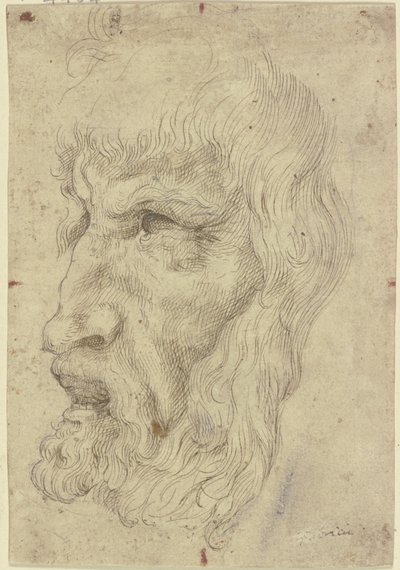 Antique Masks to the Left by Leonardo da Vinci