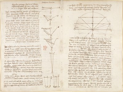Notes and diagrams on mechanics, entitled 