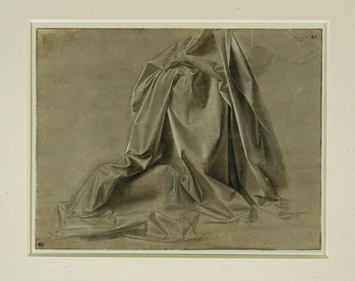 Drapery for a Kneeling Figure by Leonardo da Vinci