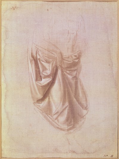 Drapery Study by Leonardo da Vinci