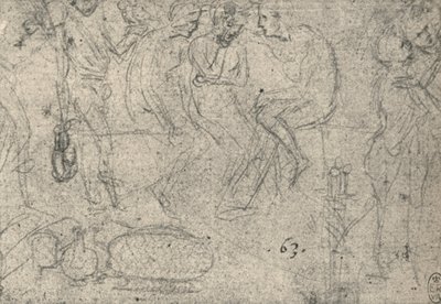 Group of Figures in Conversation by Leonardo da Vinci