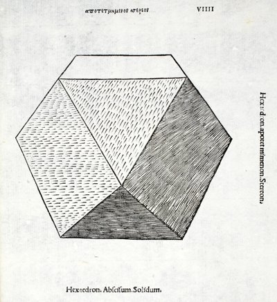 Hexaedron abscisum solidum, illustration from 