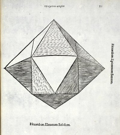 Hexaedron elevatum solidum, illustration from 