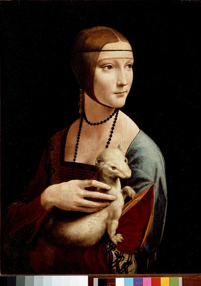 Lady with an Ermine, Portrait of Cecilia Gallerani by Leonardo da Vinci