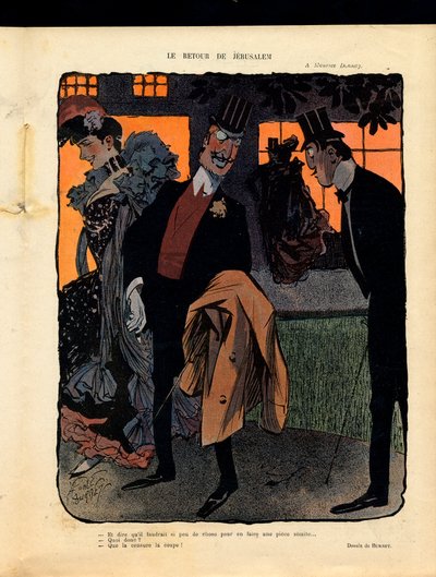 Illustration for the Magazine "Le Rire" by Leonce Burret