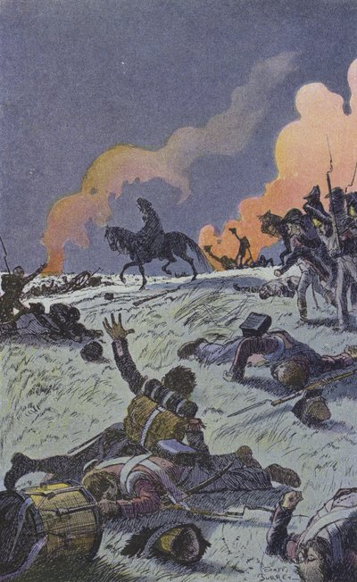 The Evening After the Battle of Waterloo by Leonce Burret