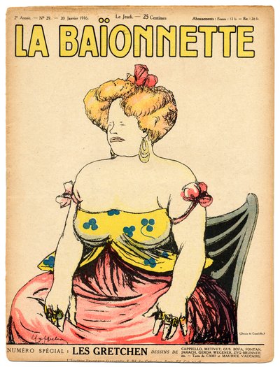 Cover of La Baionnette, Satirical in Colors by Leonetto Cappiello