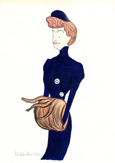 Portrait of Comedian Gabrielle Reyu called Rejane by Leonetto Cappiello
