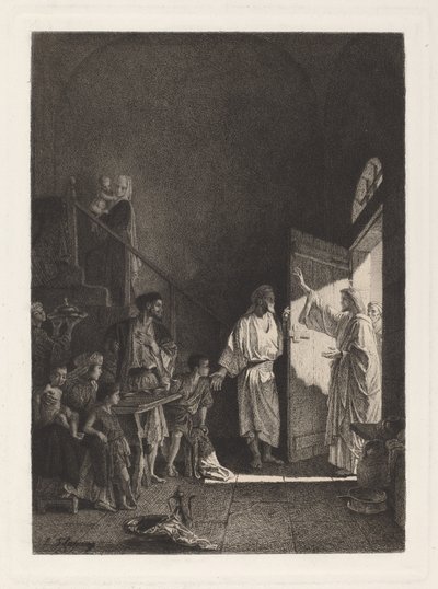 A Scene from the New Testament by Leopold Flameng, after Alexandre Bida