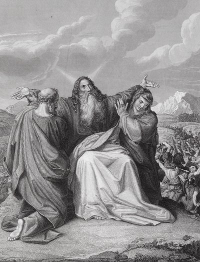 The Holding Up of the Hands of Moses, Exodus, Ch 17, v 12 by Leopold Kupelwieser