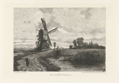 View of the Countryside near Utrecht A View Near Utrecht (title on object) by Leopold Lowenstam