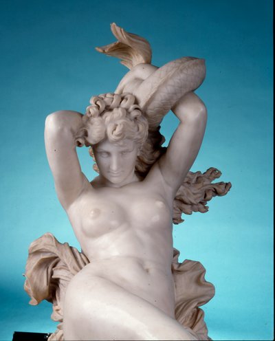 Galatea riding a dolphin (detail) by Leopoldo Ansiglione