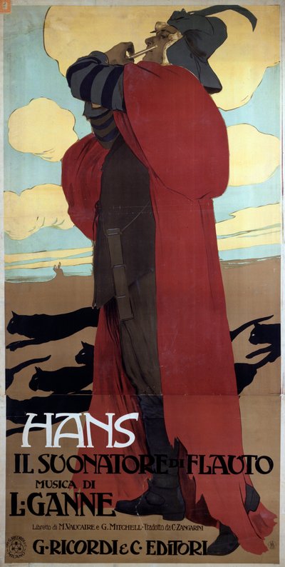 Hans the Flute Player by Leopoldo Metlicovitz