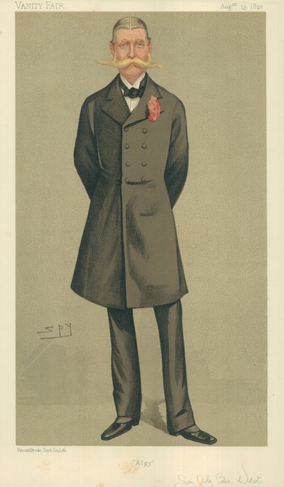 Colonel William Cornwallis West, Algy, 13 August 1892, Vanity Fair cartoon by Leslie Matthew Ward