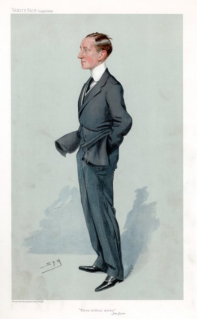 Guglielmo Marconi, Italian Physicist and Inventor and Pioneer of Wireless Telegraphy by Leslie Matthew Ward