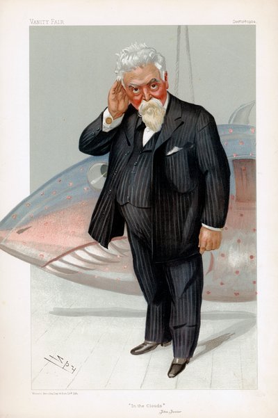 Hiram Stevens Maxim, American-born British inventor and engineer by Leslie Matthew Ward