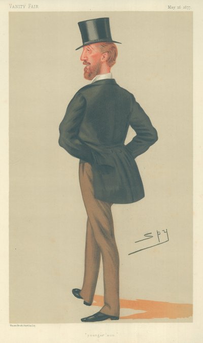 Lord Henry F Thynne, younger son, 26 May 1877, Vanity Fair cartoon by Leslie Matthew Ward