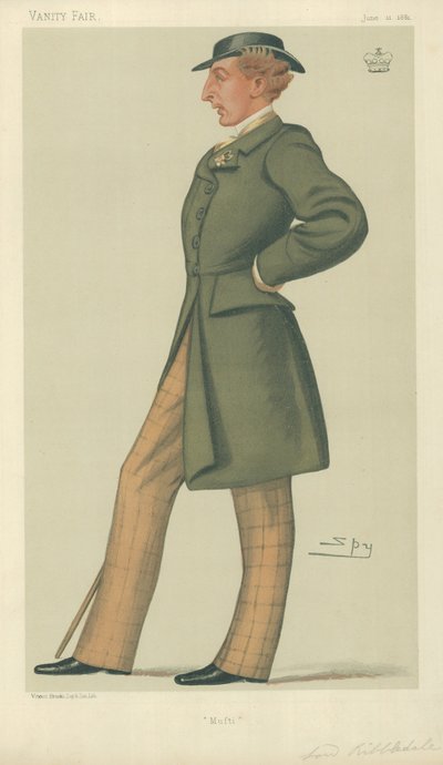 Lord Ribblesdale, Mufti, Vanity Fair Cartoon by Leslie Matthew Ward