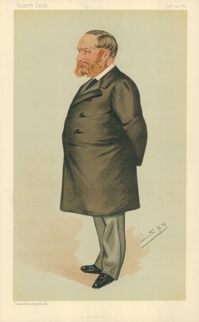Mr Charles Henry Wilson, A Squatter, 24 January 1885, Vanity Fair Cartoon by Leslie Matthew Ward