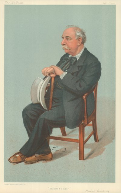 Mr Charles Santley, Student and Singer, 27 February 1902, Vanity Fair cartoon by Leslie Matthew Ward