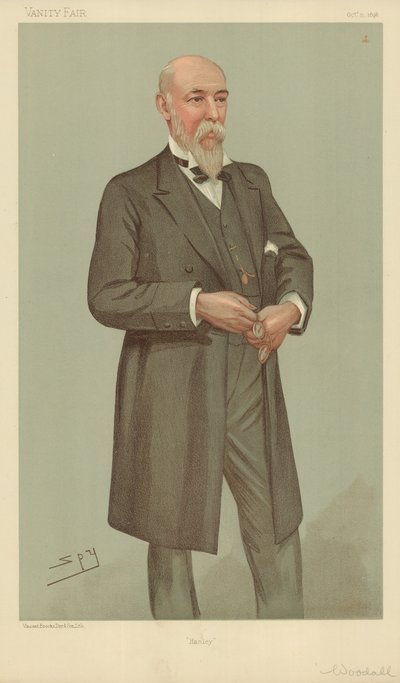 Mr William Woodall, Hanley, 15 October 1896, Vanity Fair cartoon by Leslie Matthew Ward