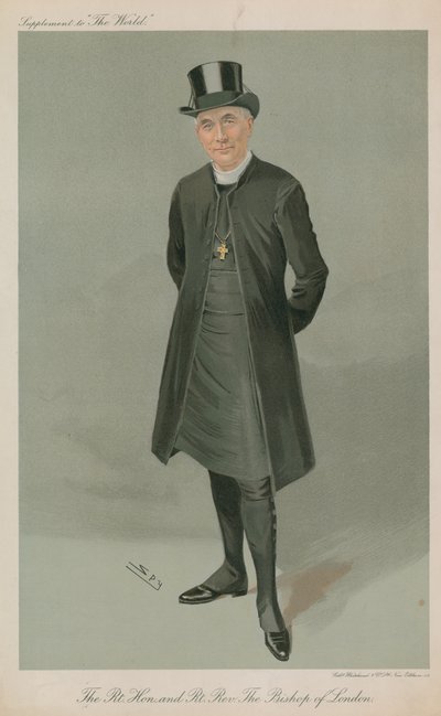 Portrait of the Bishop of London by Leslie Matthew Ward