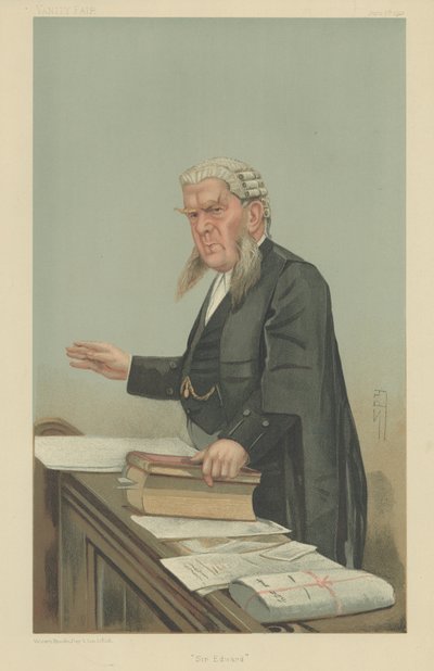 Sir Edward George Clarke by Leslie Matthew Ward