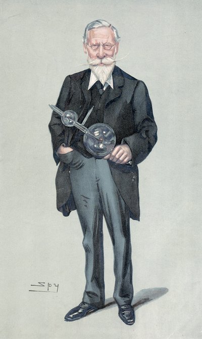 Sir William Crookes, English physicist and chemist, c1900s by Leslie Matthew Ward