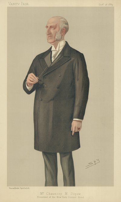 The Hon Cauncey Mitchell Depew by Leslie Matthew Ward