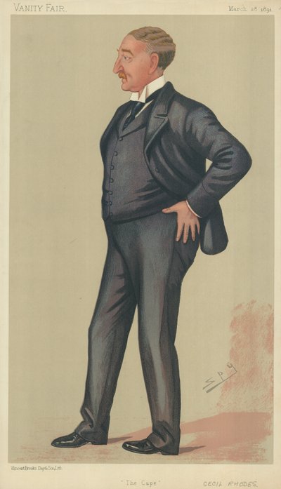 The Hon Cecil Rhodes by Leslie Matthew Ward