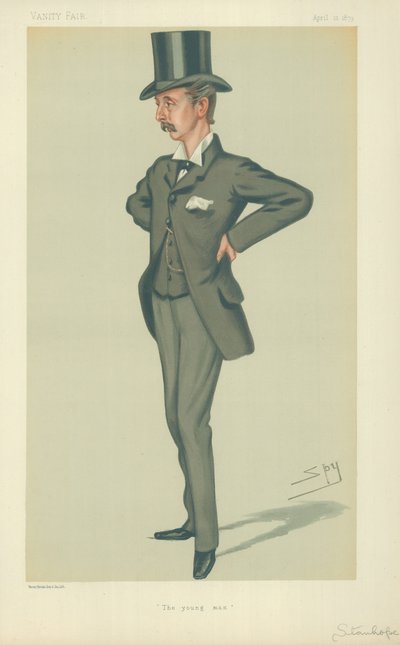 The Hon Edward Stanhope MP, The Young Man, 12 April 1879 by Leslie Matthew Ward