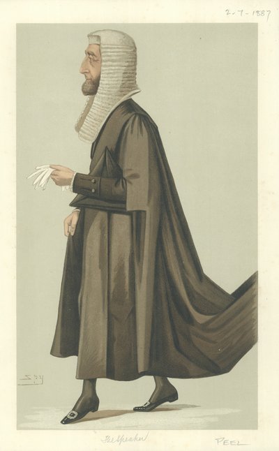 The Right Hon Arthur Wellesley Peel by Leslie Matthew Ward