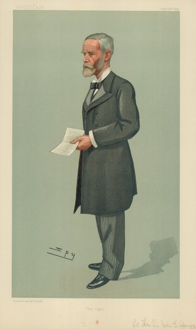 The Right Hon Sir John Gordon Sprigg, The Cape, 16 September 1897, Vanity Fair cartoon by Leslie Matthew Ward