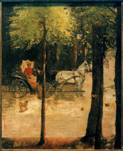 Spring in the Tiergarten (Lady in the Carriage) by Lesser Ury
