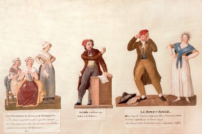 The Jacobin Knitters, a Jacobin and the Red Bonnet by Lesueur Brothers